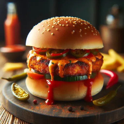 Peri Peri Veg Burger [Serves 1]