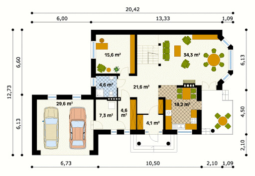 Aria 4 CE - Rzut parteru