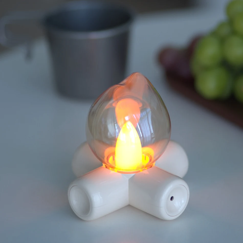 Vuur Lamp Atmosfeer Slaapkamer Nachtlamp Decoratief Creëert Ontspannen Sfeer Ideaal voor Nachtkastje en Sfeerverlichting in de Slaapkamer
