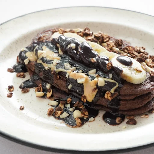 Choco Banana Oatmeal Pancake