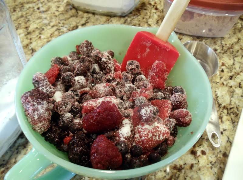 Triple Berry Cheesecake Cobbler