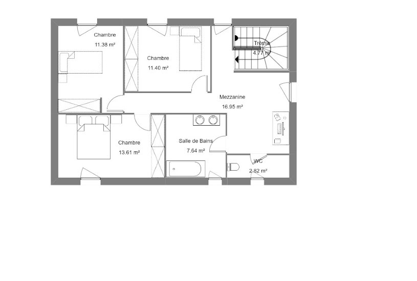  Vente Terrain + Maison - Terrain : 700m² - Maison : 140m² à Uzès (30700) 