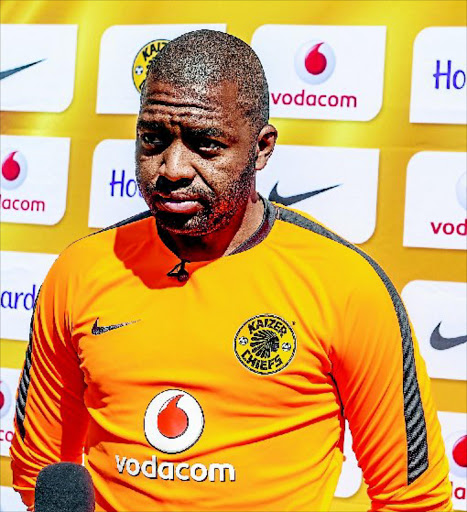 Itumeleng Khune of Kaizer Chiefs feels the obstructions happening in his goal area are unacceptable. PHOTO: Sydney Seshibedi/Gallo Images