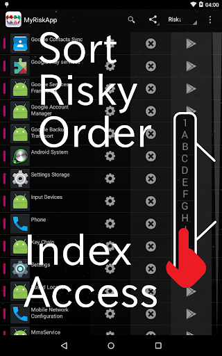 My Risk App : Risky App List