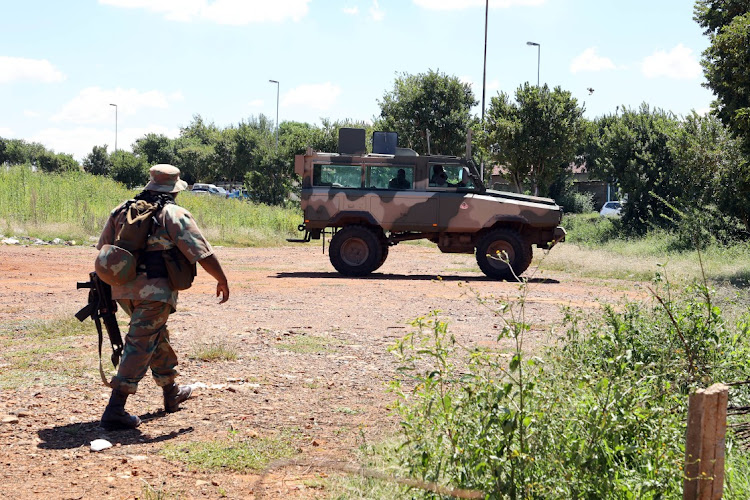 SANDF members will support police in combatting crime and preserving law and order. File photo.