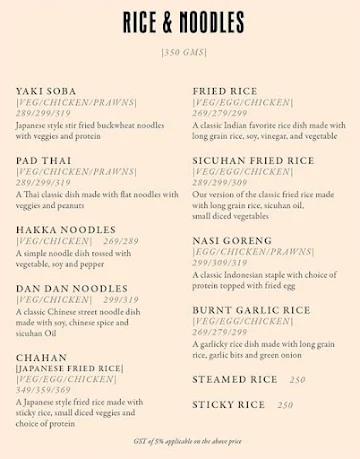 Sushito menu 