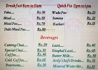 Kataria's - Local Parathas, Pulao And Snacks menu 1