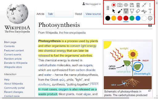 Annotate: Web Annotations with Screen Sharing