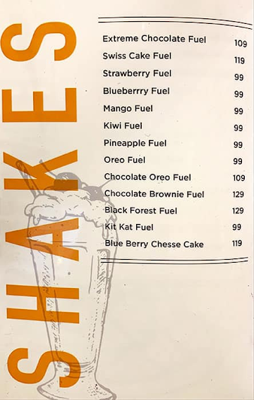 Fuel Station menu 