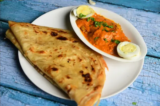 2 Paratha With Chicken Bharta [Serves 1]