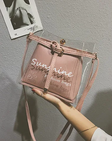Bolso de gelatina transparente core - 0