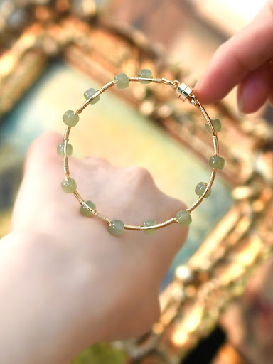 Title 5, Natural Hetian Jade Bracelet Waves. Experience ...