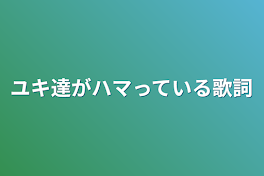 ユキ達がハマっている歌詞&歌を載せていきます！