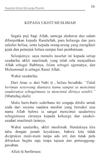 Beberapa Nasehat Untuk Keluarga Muslim