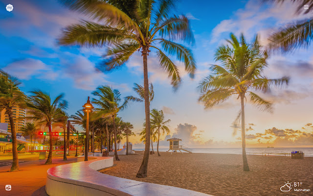 Miami Beach HD Wallpapers New Tab Theme