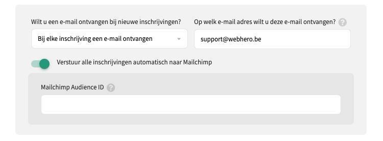 Mailchimp Audience ID