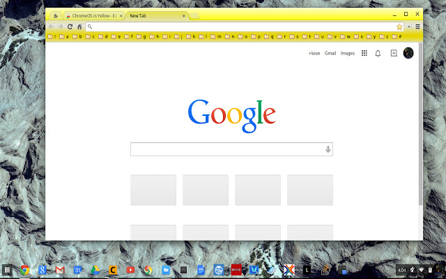 ChromeOS in Yellow chrome extension