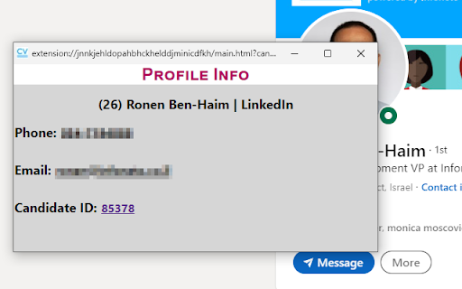 CVNext Profile Checker