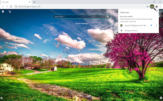 Spring Backgrounds New Tab