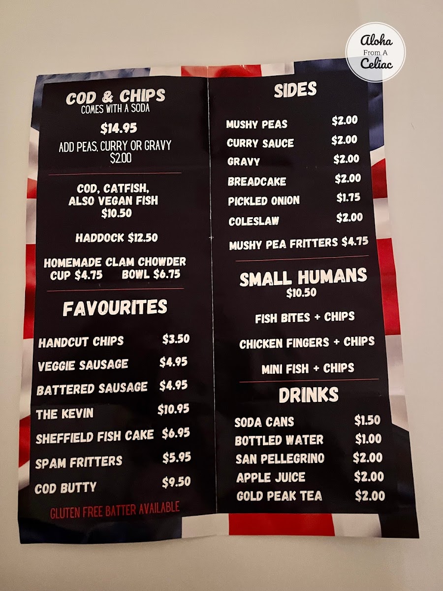 The Codfather Menu Items