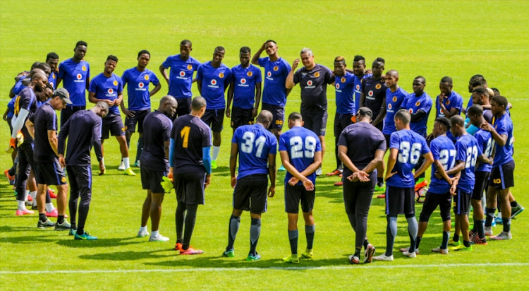 Kaizer Chiefs players during a media open day at Naturena, Chiefs Village on February 02, 2017 in Johannesburg, South Africa.