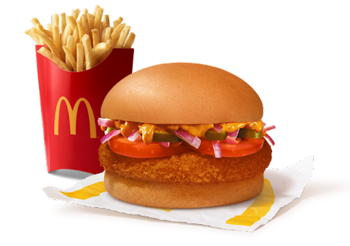 Mexican McAloo Tikki Burger + Fries (L)
