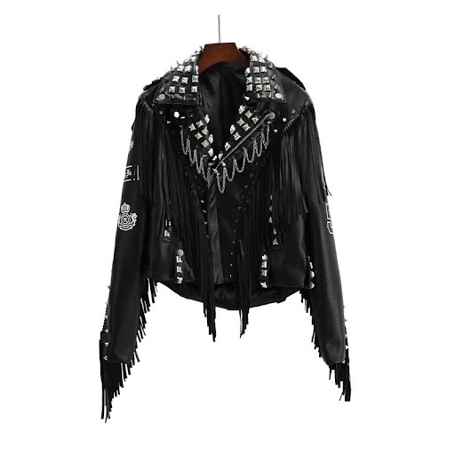 Title 3, Black Street Hipster Jacket Slim Fit European a...