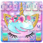 Cover Image of Unduh Galaxy Flower Unicorn Keyboard Theme 1.0 APK