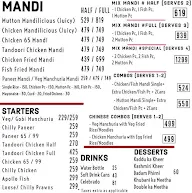 Mandilicious menu 1