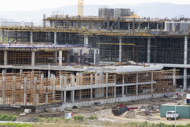 Construction at the River Club site in Cape Town last year. File photo.