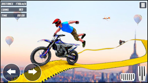 Screenshot Moto Racing: Stunt Race Games