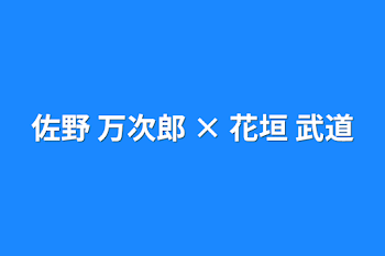 佐野 万次郎 × 花垣 武道