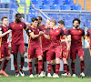 Les joueurs de la Roma heureux après leur succès dans le derby