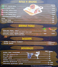 Biriyani Queen menu 3