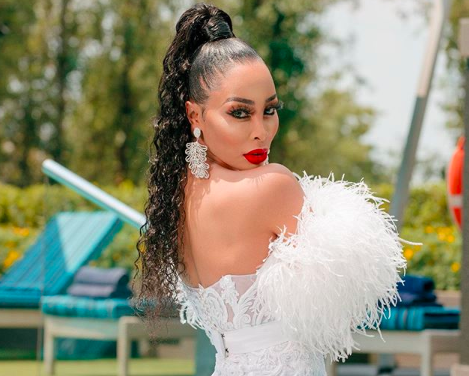 Khanyi Mbau was shook to find out she's engaged on Twitter.