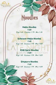 Ad Late Night Hunger Station menu 4