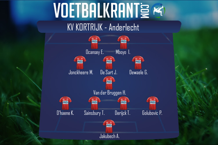 Opstelling KV Kortrijk | KV Kortrijk - Anderlecht (23/10/2020)