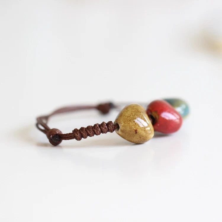 Title 1, Handgevlochten DIY Etnische Keramiek Armband Cr...