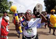 Omama besiPhithiphithi, who take care of zulu maidens, a group formed and led by the late Zulu Queen Mantfombi Dlamini-Zulu.