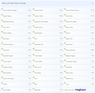 Hotel Namo Gange menu 1