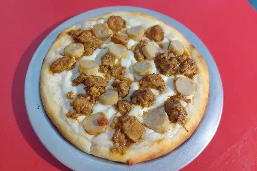 Cheese Blend Barbeque And Sausage Chicken Pizza [7 Inches]