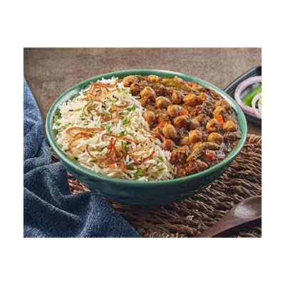 Chole Masala Rice Bowl