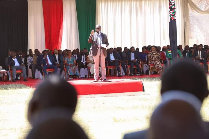 Deputy President Rigathi Gachagua during an interdenominational church service in Narok on January 29, 2022.
