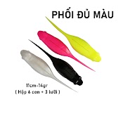 Set 6 Mồi Mềm Zo Skipping Giả Nhử Cá Bằng Cao Su Mềm Hình Ếch Đen / Skiping / Mồi Câu Cá Đồ Câu Cá Lóc Shop