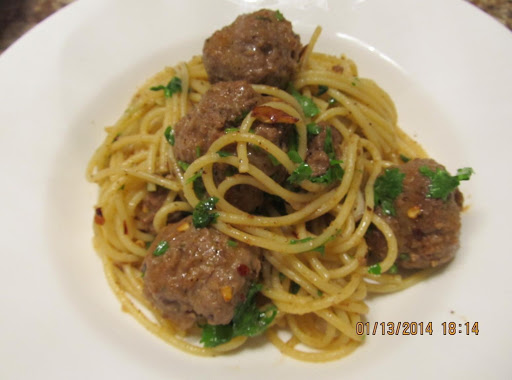 The most delight meatball spaghetti ever. ( my version)