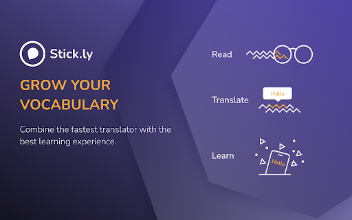 Stick.ly - translate & learn