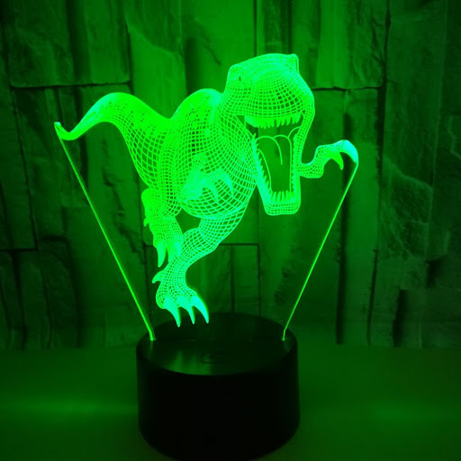 Title 2, Stereo Vision Dinosaur Colorful Touch 3D Night ...