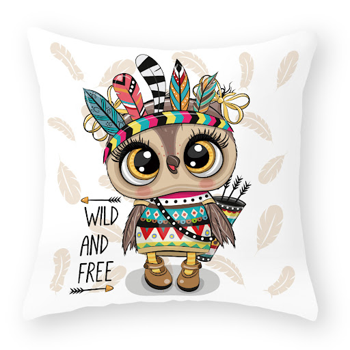 Title 5, Cute Owl Peach Skin Pillow Case. Soft, comforta...