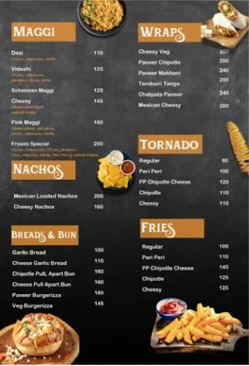 Froozo menu 