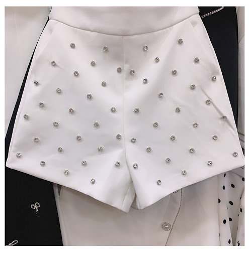 Title 1, High-waisted heavy-duty loose wide-leg pants wi...